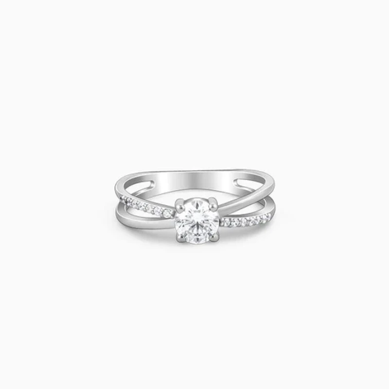 Silver Glittering Ring